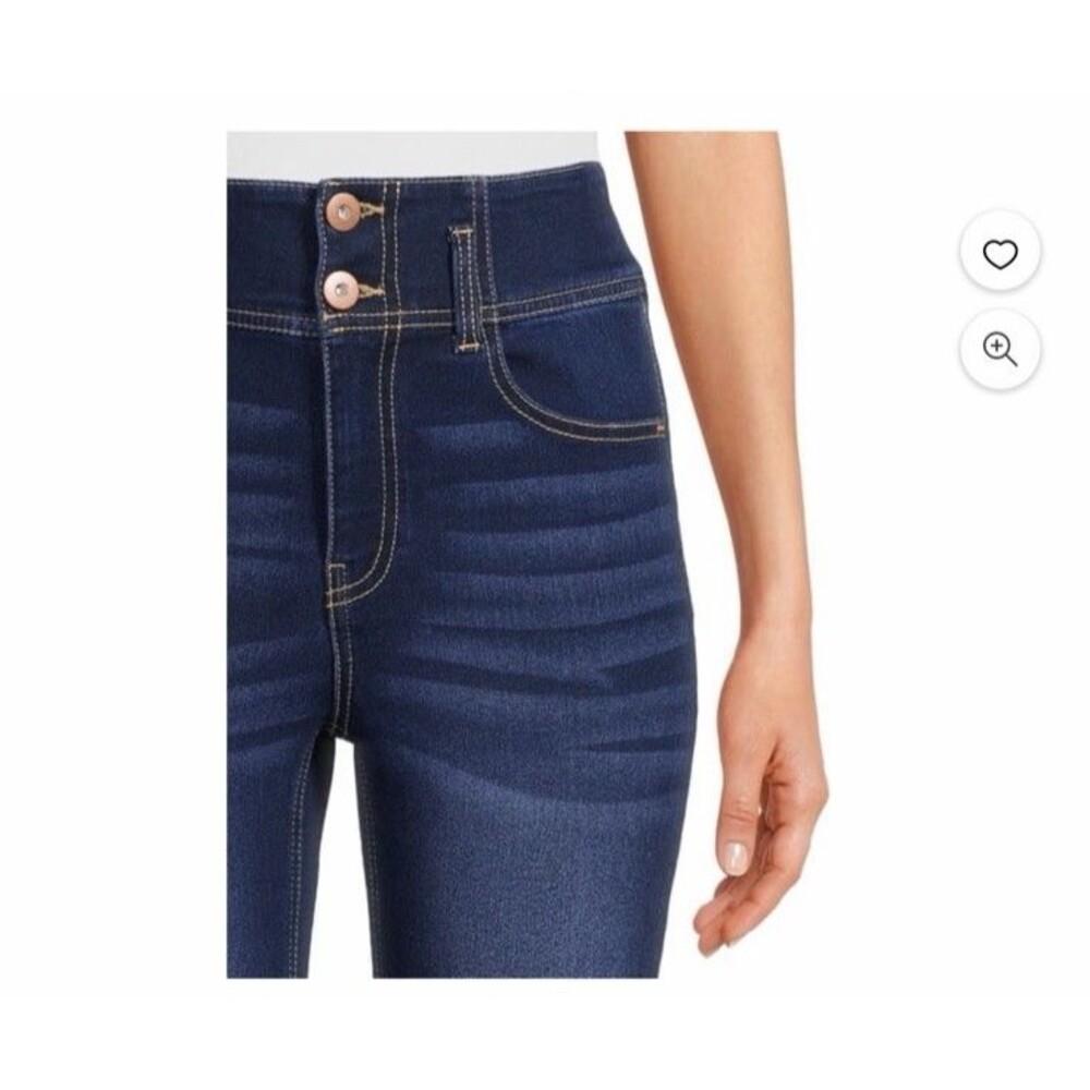 NOBO No Boundaries Juniors Size 9 Corset Skinny Jeans Cropped Cuffed - Picture 6 of 16